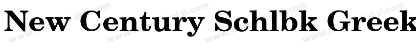 New Century Schlbk Greek Upright字体转换